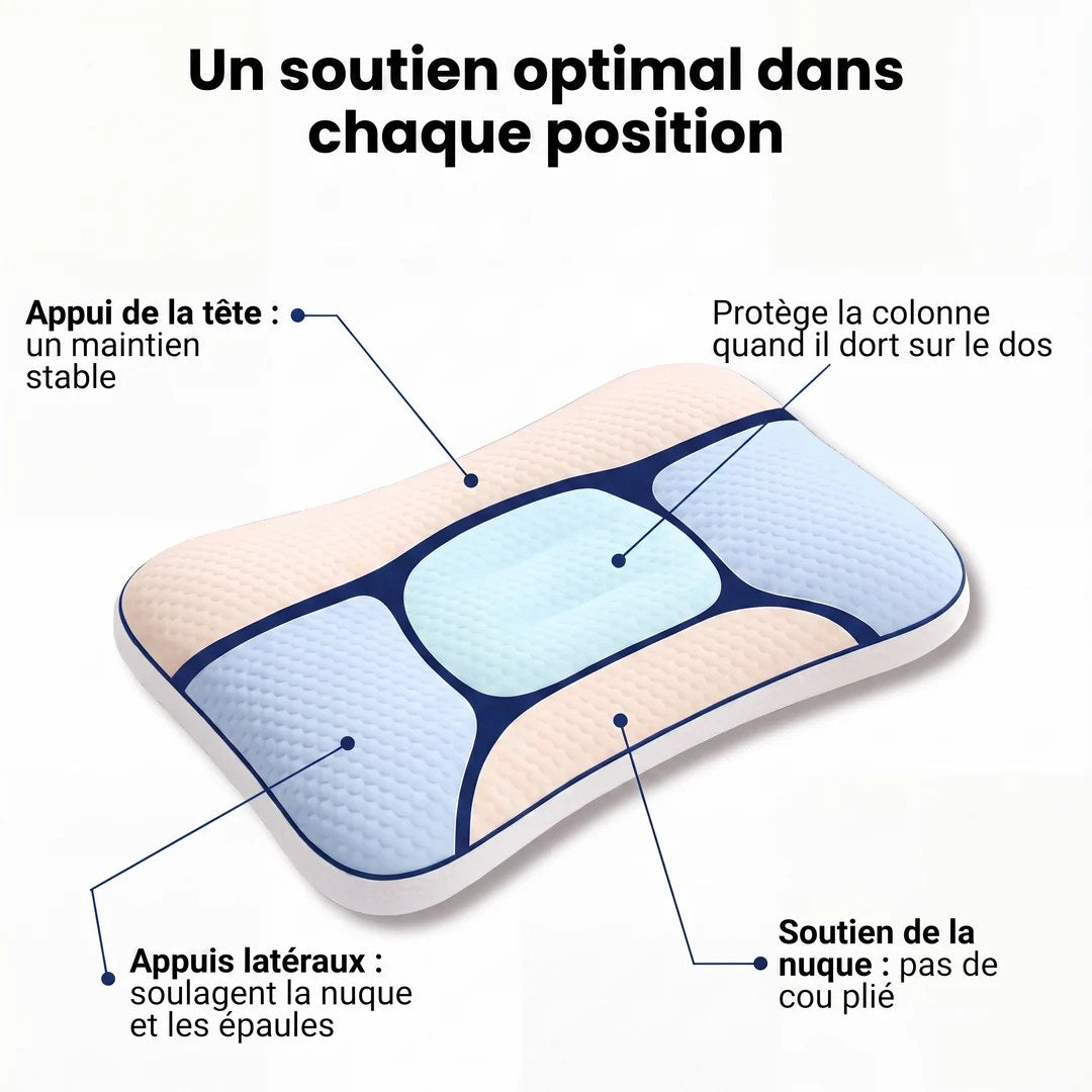 Appui de la tête, appuis latéraux et soutien de la nuque